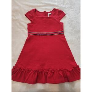Janie & Jack Girls Red Dress Sz 6